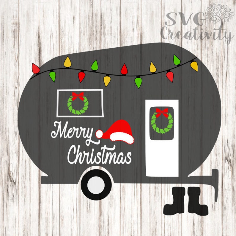 Christmas Camper SVG Merry Christmas Camper SVG Holiday | Etsy