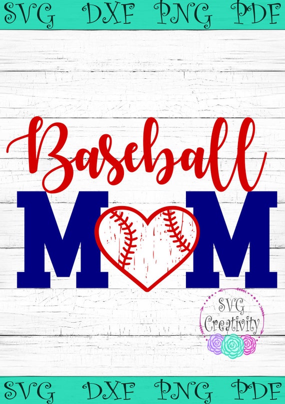 Download Baseball Mom Svg Baseball Mom Love Svg Baseball Heart Svg Etsy