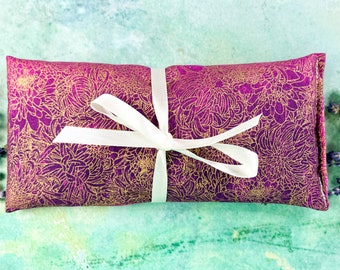 Lavender Eye Pillow - Flax Seed and Lavender Eye Pillow - Meditation Eye Pillow - Relaxation Mom Gift - Yoga Mom Gift - Yoga Lover Gift