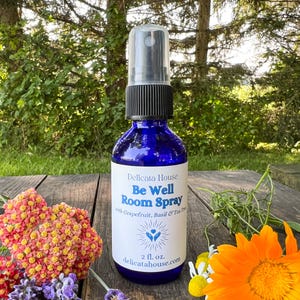Be Well Room Spray - Clean and Clear Room Spray - Bright and Uplifting Room Spray with Grapefruit, Basil, and Tea Tree essential oils
