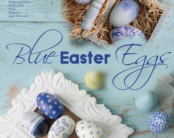 Blue Easter Eggs | e-pattern