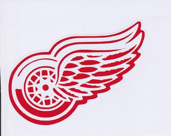 Detroit Red Wings - Décalque de vinyle permanent.