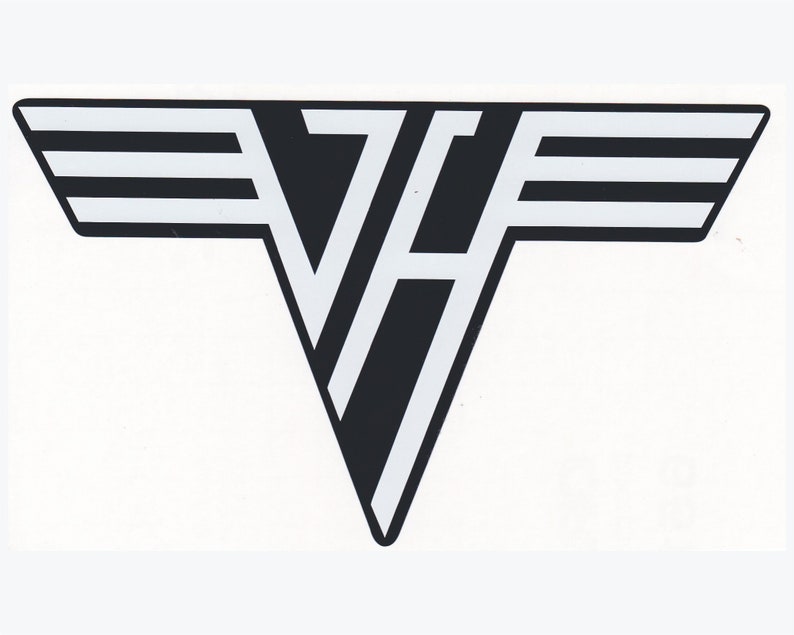van halen logo permanent vinyl decal laptop decal tablet etsy
