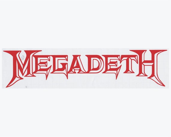 Megadeth sticker decal 4/" x 4/"