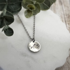 Tiny Mountain Range Necklace - Mountain Pendant - Three Peaks - Mountain Range Silouette - Necklace with Mountains - Mountain Scenery
