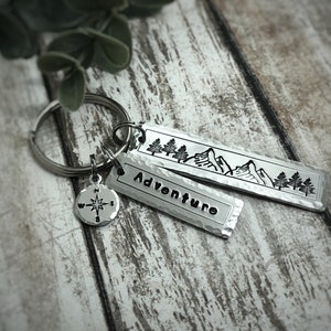 Adventure Key Chain - Keychain - Key Chains for Women - Key Chain for Men - Adventure Awaits - Adventure Key Holder - Key Chain - Key Holder