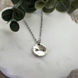 Tiny Hammered Arrow Necklace - Arrow Necklace - Arrow Gifts - Arrow Love - Arrow Sign - Arrow Pendant Necklace - Arrow Necklaces for Women