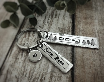 Mama Bear Keychain - Mama Bear - Key Chain - Keychain Personalized - Keychain for Women - Keychain Charm - Keyring - Keyrings for Women