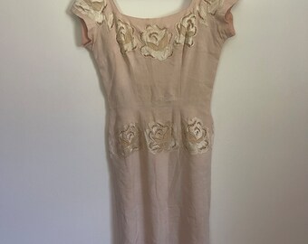 Stunning vintage 50’s pencil cocktail dress size S
