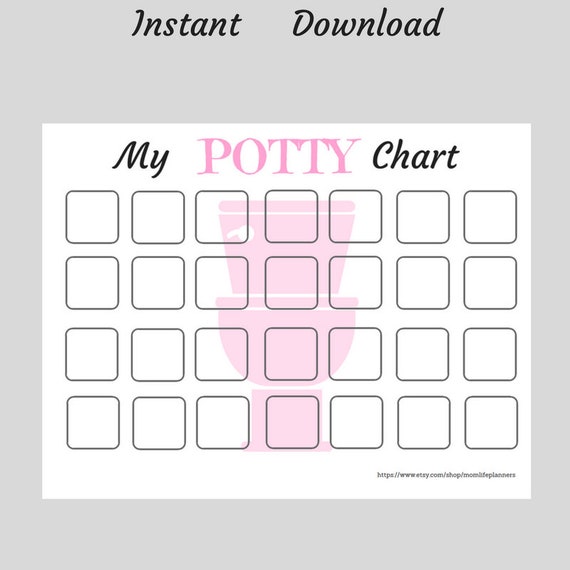 Girl Potty Training Sticker Chart