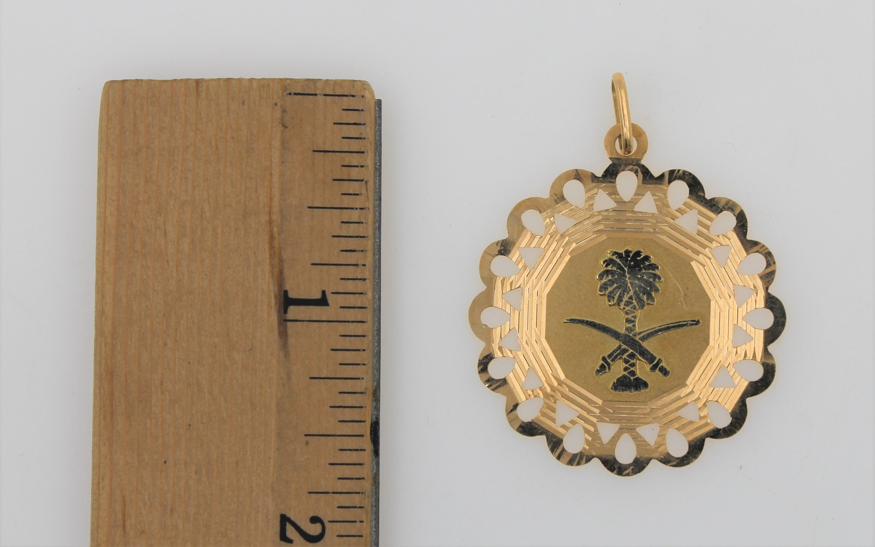 1980 年代のヴィンテージ、ハンドメイドの 18K イエロー ゴールド
