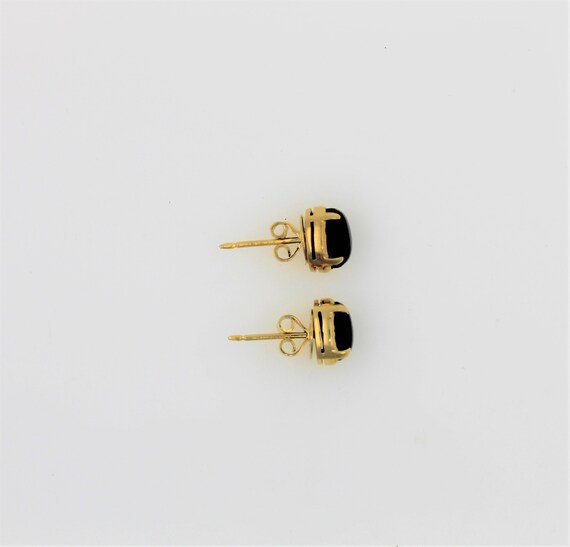 Vintage 1960s Handmade 18K Solid Yellow Gold Blac… - image 3