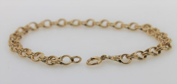 Vintage 1960s 14K Yellow Gold Bracelet. Beautiful… - image 2