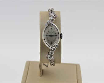 10K WHITE GOLD- 23 Jewel LADY ELGIN  -  Vintage  -  DIAMONDS  -  RUNS WELL Lady Elgin | Accessories | K White Gold 23 Jewel Lady Elgin  main image 2