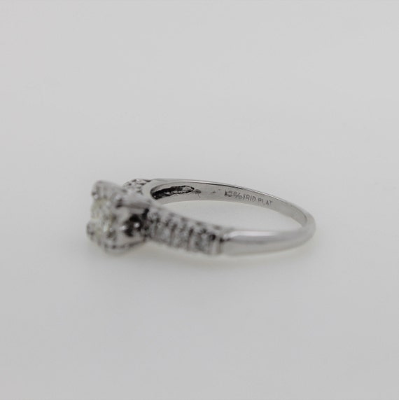 Vintage 1930s Handmade Platinum Diamond Engagemen… - image 4