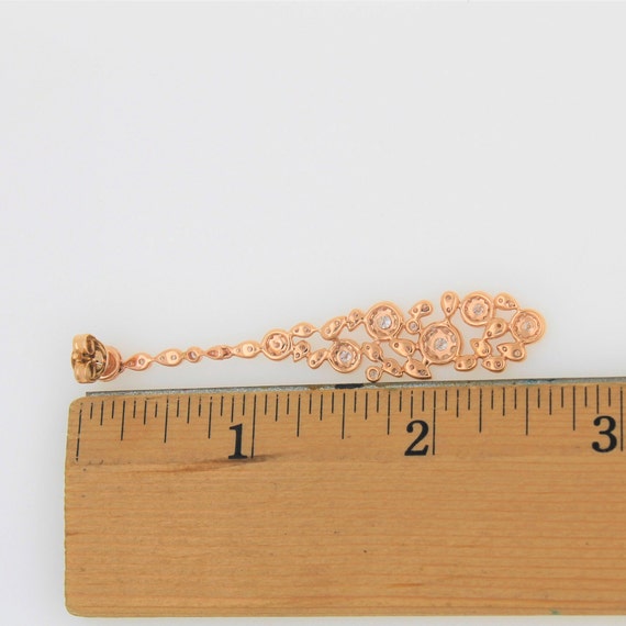 Vintage 1990s Handmade Solid 14K Rose Gold 2.50 C… - image 5