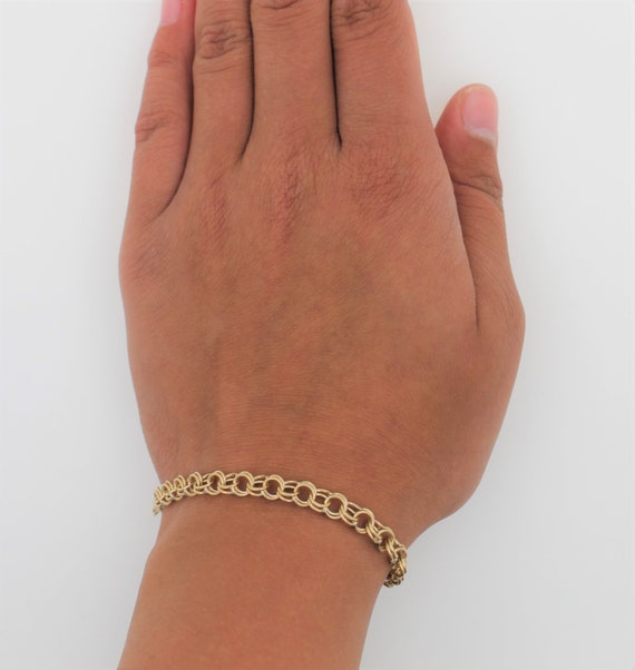 Vintage 1960s 14K Yellow Gold Bracelet. Beautiful… - image 3