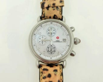 Michele CSX Watch 71-2000/3000 Chronograph MICHELE CSX CHRONOGRAPH Watch 71-2000/3000 Brown Leather  main image 4