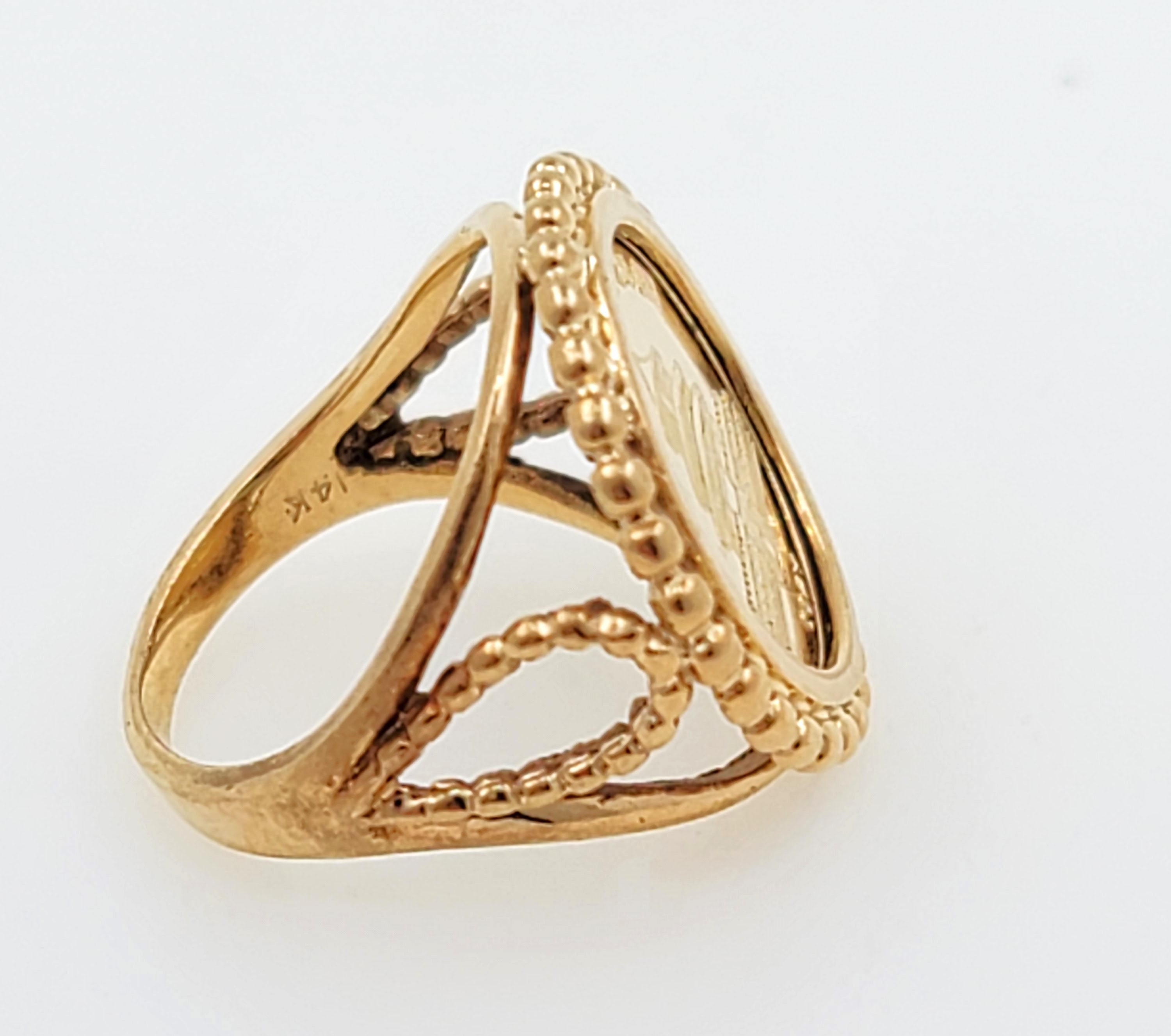 DO NOT DO 1 COIN SIGNET RING 1円リング　14号 DO NOT DO 1 COIN SIGNET RING リング 14号