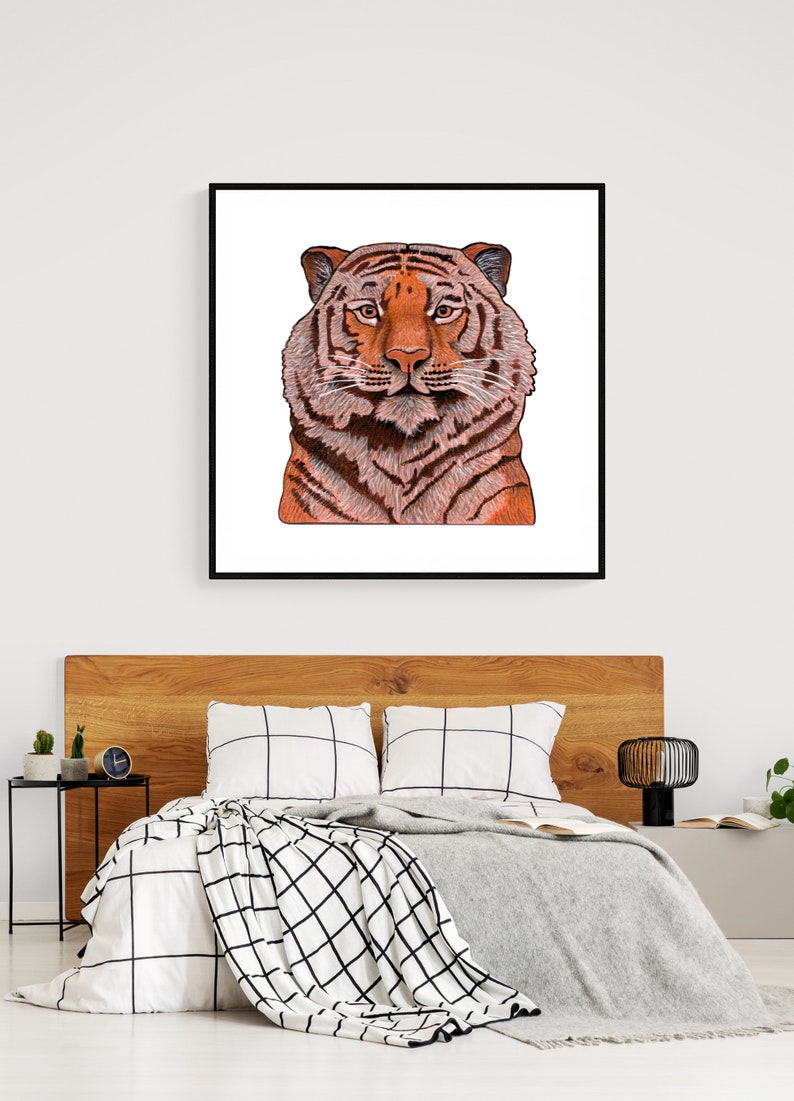 Burnt Orange Tiger Print Instant Digital Download - Etsy UK