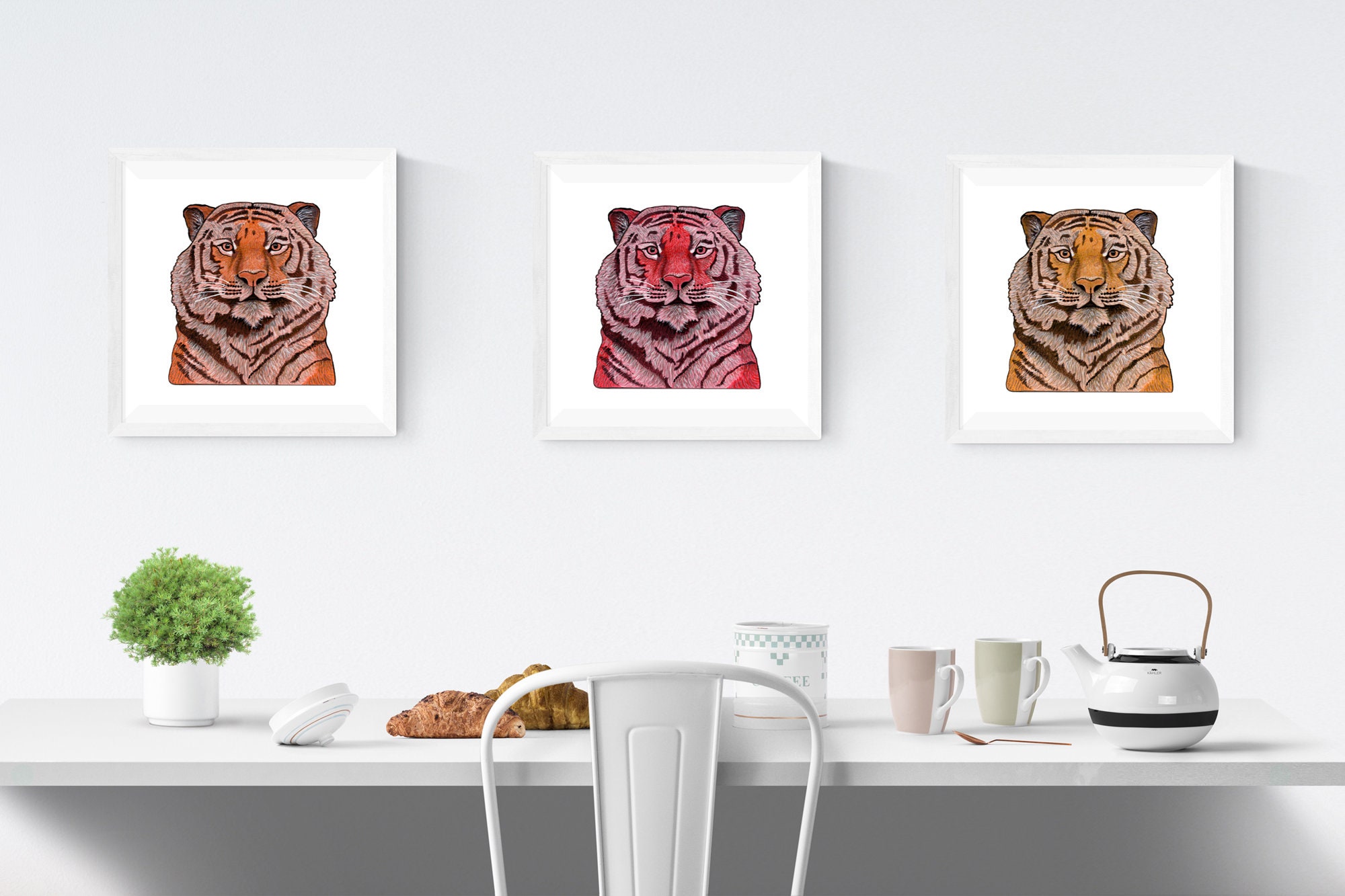 Burnt Orange Tiger Print Instant Digital Download - Etsy UK