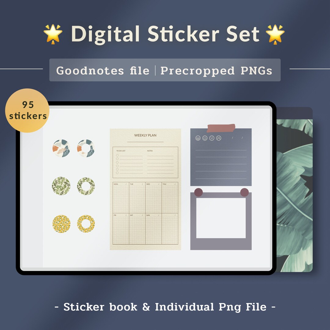 Digital Functional Sticky Notes for Goodnotes and Notability ...