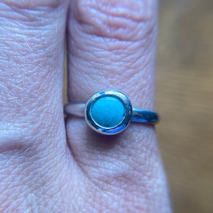 Leland blue stone sterling silver ring size 8.5