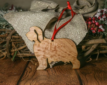 Personalized Bearded Collie Dog Ornament