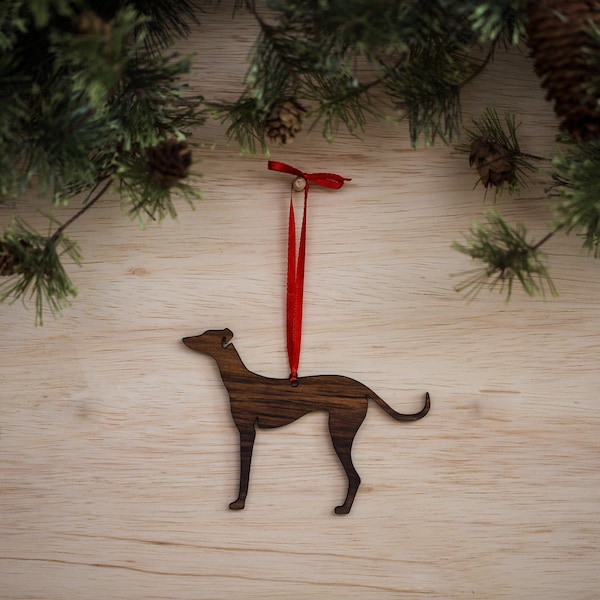 Personalized Greyhound Ornament