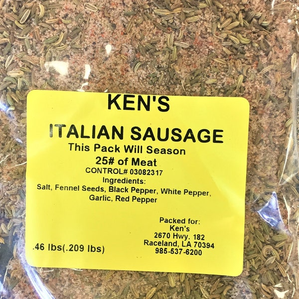 Ken's Italian Sausage Seasoning