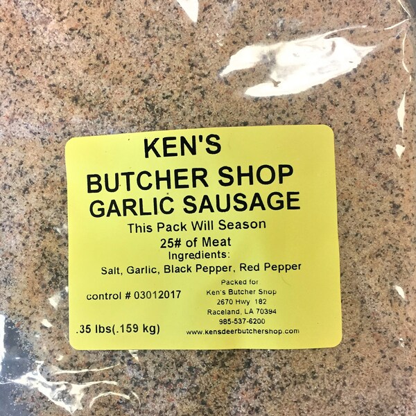 Ken's Garlic Sausage Seasoning