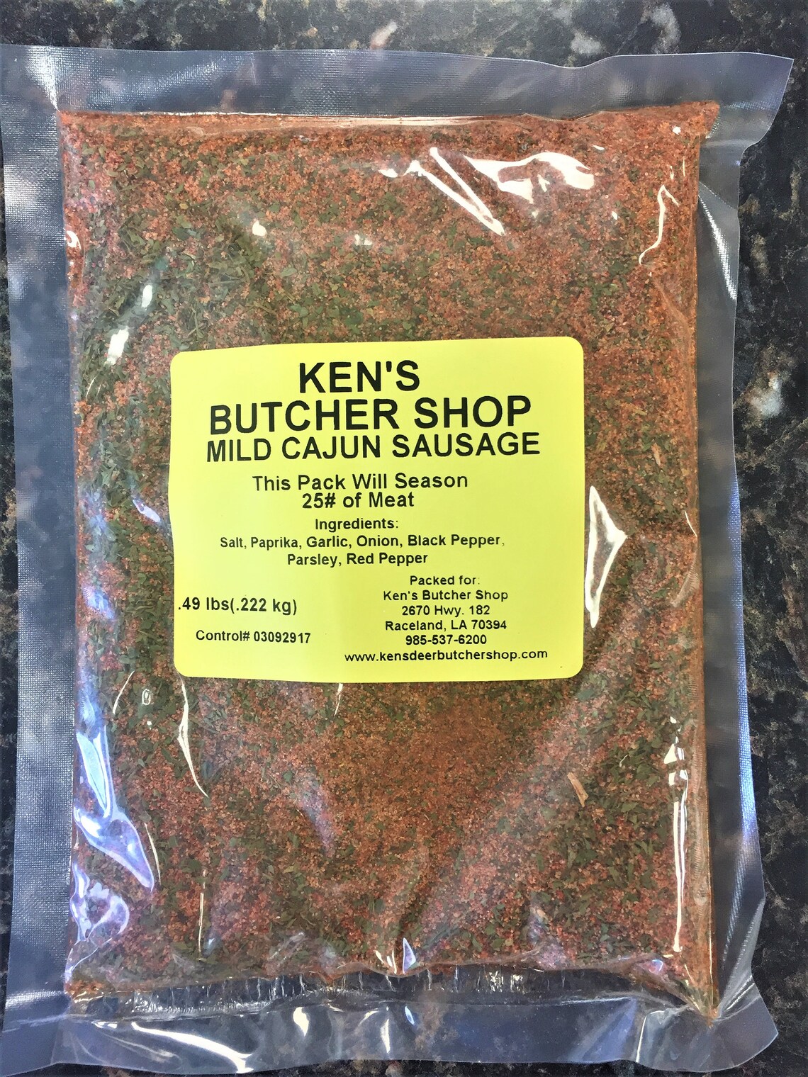 Ken's Cajun Mild Sausage Seasoning Etsy