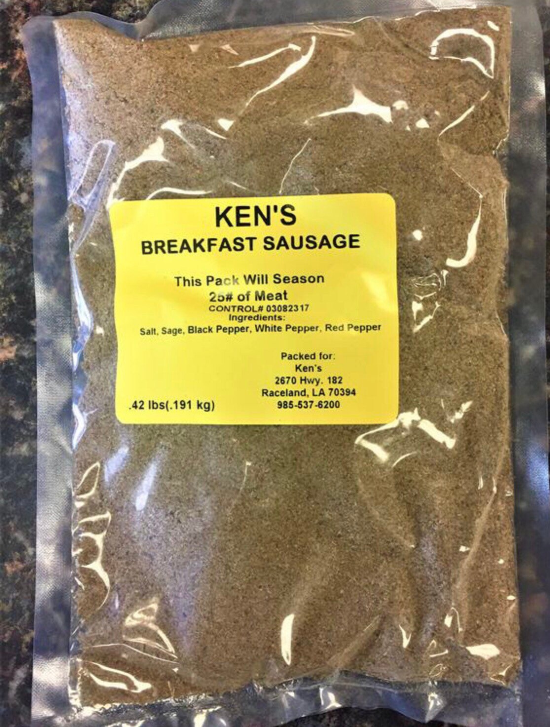 Ken's Breakfast Sausage Seasoning