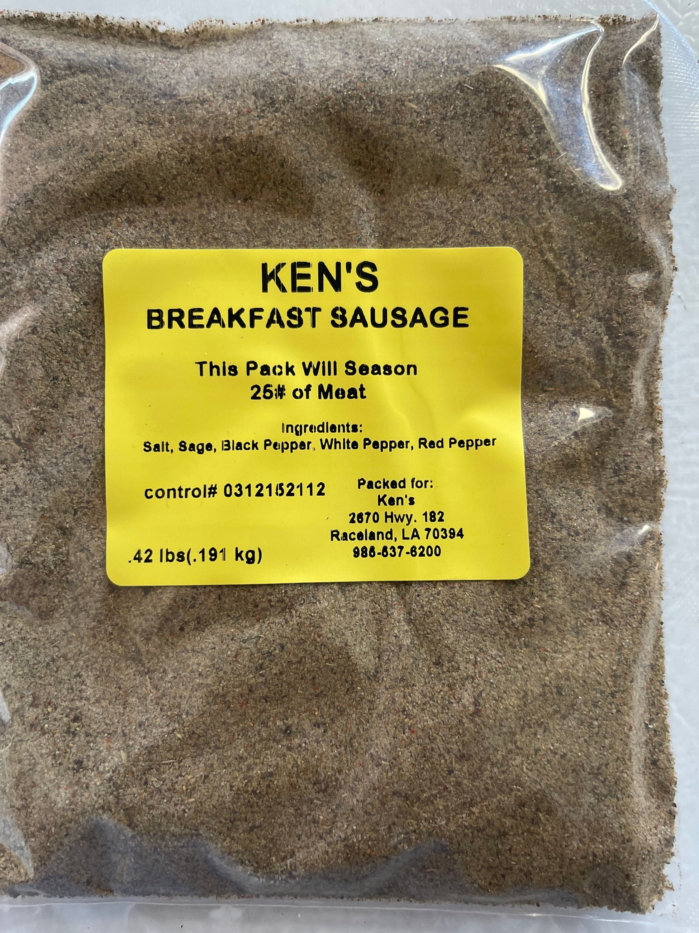 Kens Breakfast Sausage Seasoning Blend Etsy