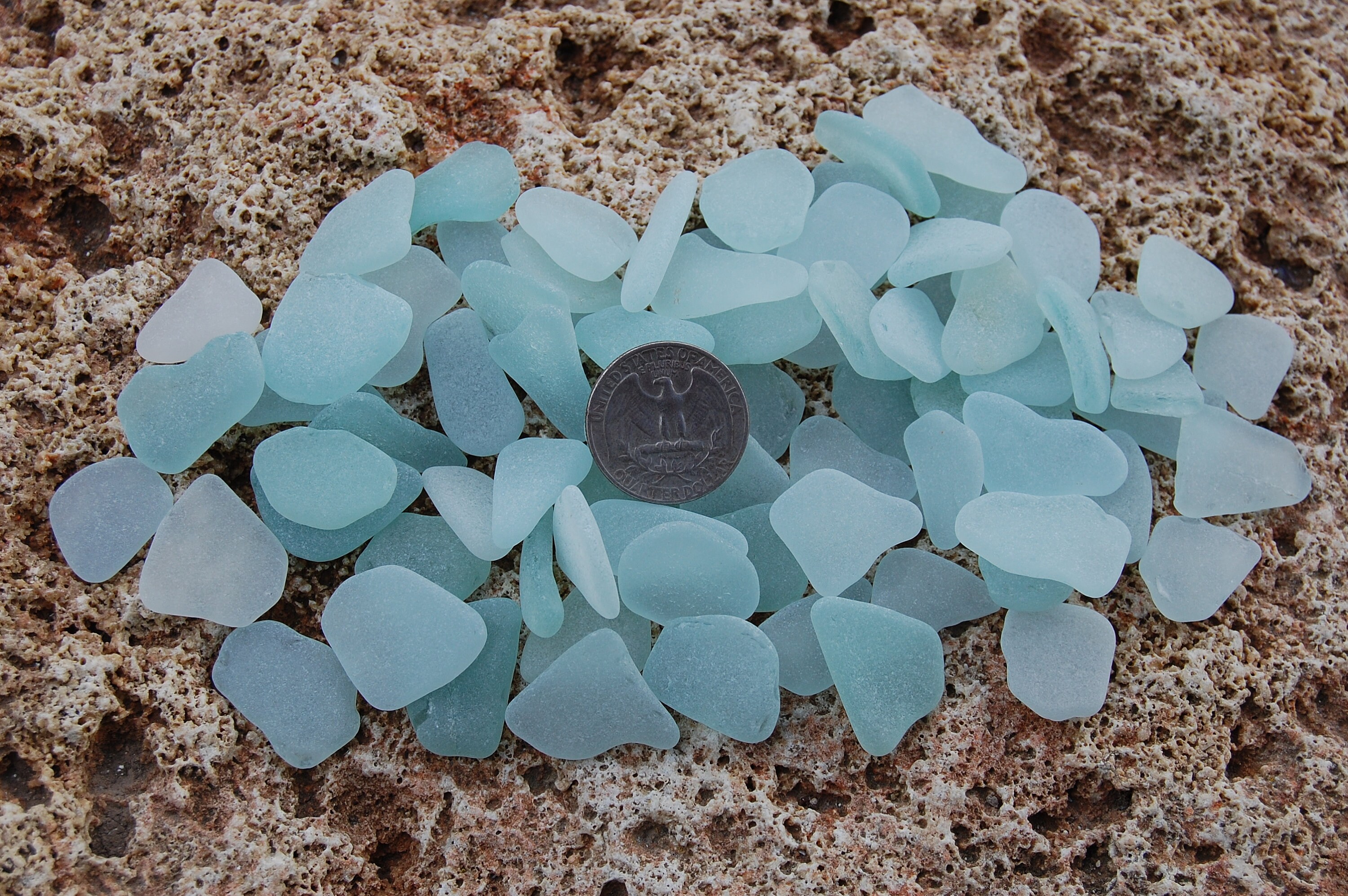 80 Seafoam blau Aqua Bulk Meer Glas Stücke authentische Ozean | Etsy