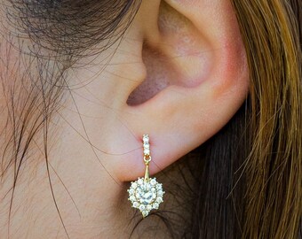 Heart Crystal Earrings | Minimalist Earrings | Bridesmaid Gift | Wedding Gift | Gift for Girlfriend| Birthday Gift | Valentine's Gift