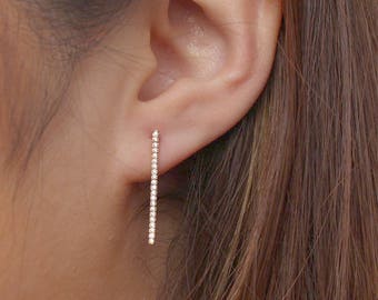 Bar Stud Earrings | Minimalist Earrings | Bridesmaid Gift | Girlfriend Gift | Valentine's Gift | Gift for Valentine | Mother's Day Gift