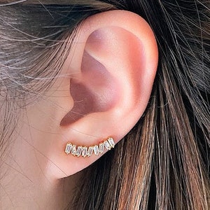 Minimalist Dreamy Autumn Ear Crawlers | Ear Climbers |Ear Crawler|Bridesmaid Gift | Girlfriend Gift|Valentine’s Day Gift | Mother’s Day Gift