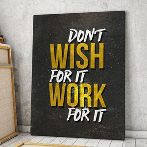 Motivational Canvas Print Wall Office Decor Home Modern Art Inspiration Quote House Inspirational Decoration Motivation Hustle Entrepreneur