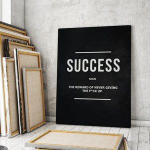 3 Piece Motivational Wall Art Canvas Prints Office Decor Etsy