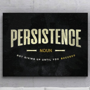 Motivational Canvas Print  Hustle Inspiration Wall Art  Entrepreneur Quote Decor