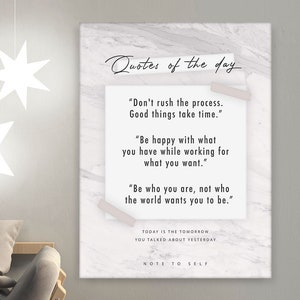 Quotes Of The Day Home Wall Art Decor Canvas Print Inspirational Strong Woman Affirmation, Femme Poster Inspirational Sign, Empowered Women