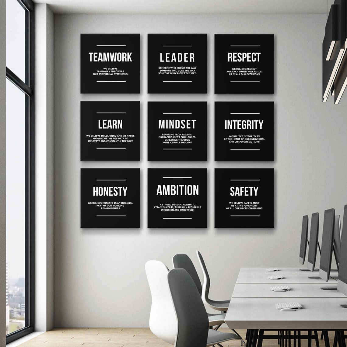 9x Inspirational Wall Art Success Canvas Office Decor Etsy