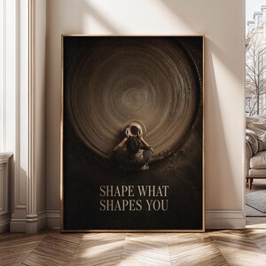 Pottery Studio Wall Art Canvas or Poster, Shape What Shapes You - SH934