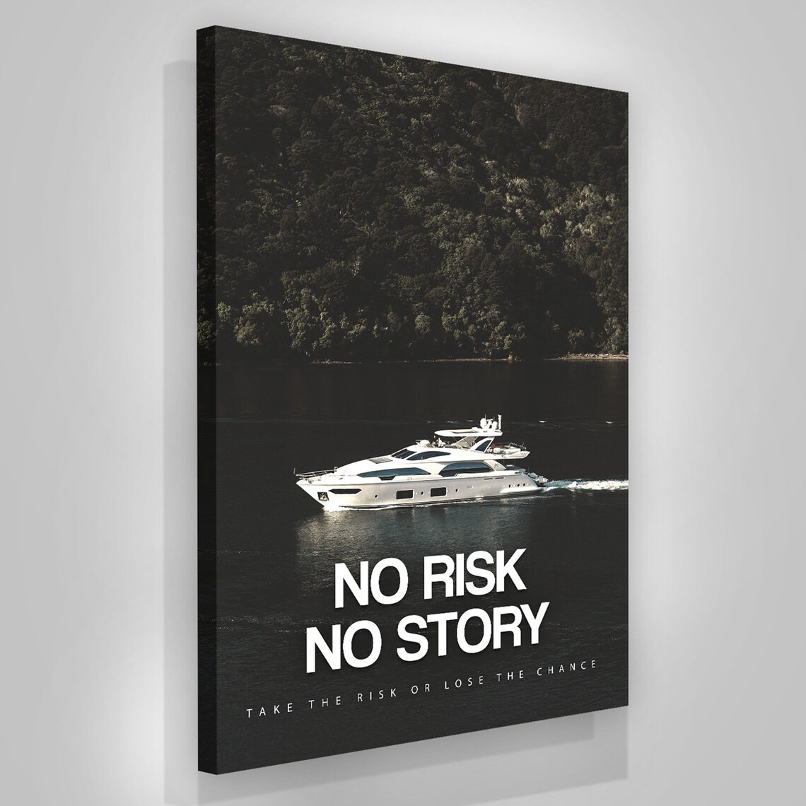 No Risk No Story Entrepreneur Wall Art Canvas Print for Office - Etsy