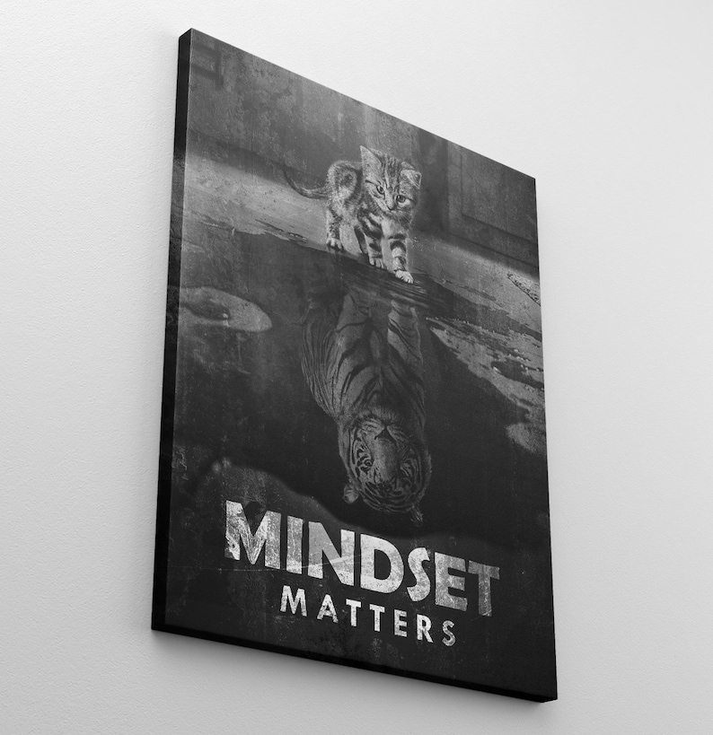 Mindset Matters Canvas Print Wall Art Office Decor Etsy