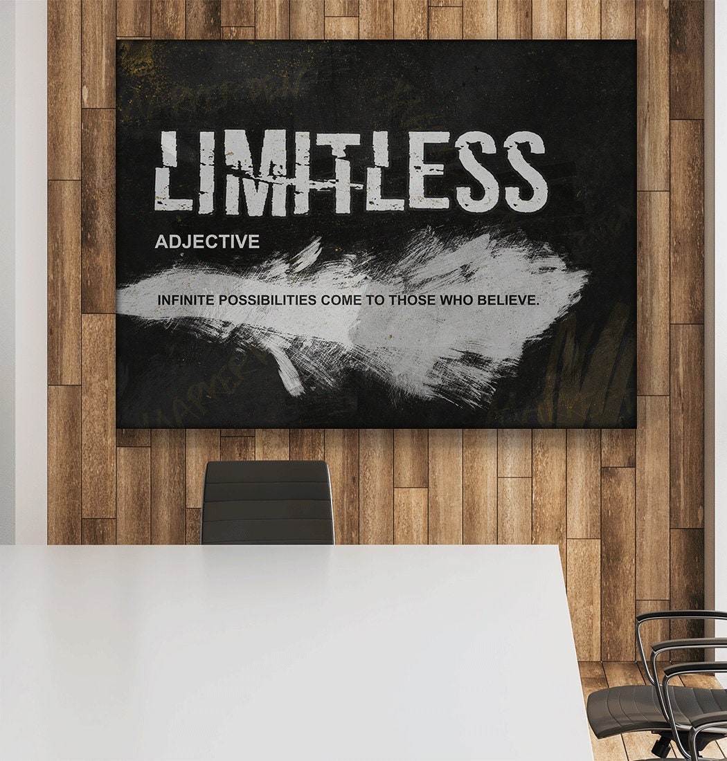 Infinite Possibilities Motivational Typography Quote | Poster