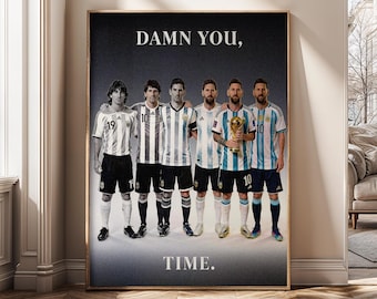 Football Evolution Art Canvas Print, Soccer Legend Inspired Poster, Motivational Sports Decor, Athlete Gift, Modern Office Wall Art - SH517