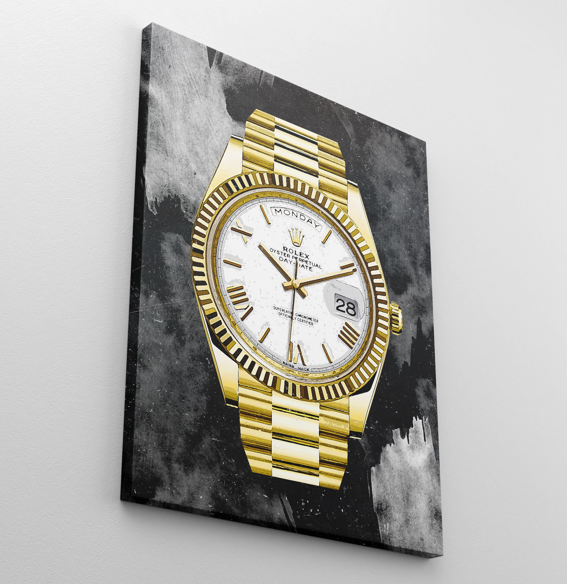 Rolex Watch Canvas Print Office Decor 
