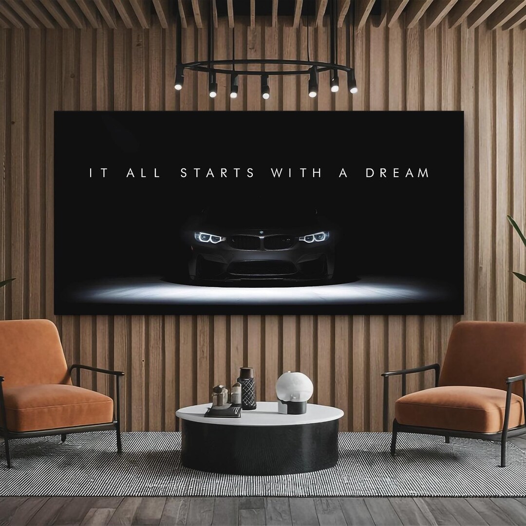 Dream Big Car Wall Art Canvas Print | Luxury Automotive Poster ...
